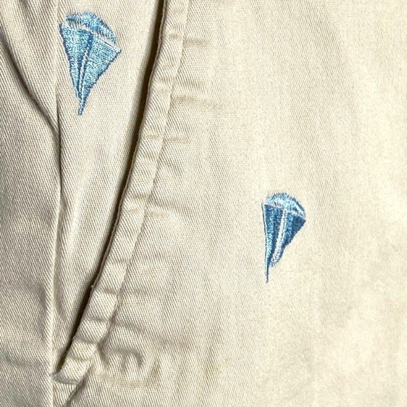 SZ 12 Briggs New York Khaki Sailboat Capris - Picture 4 of 6